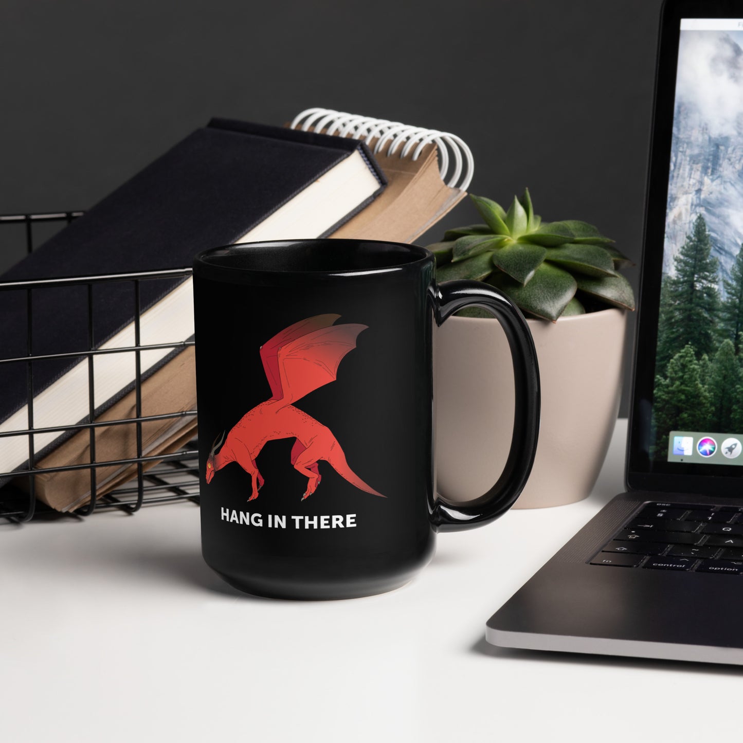 Hang in There Dragon | 15oz Mug