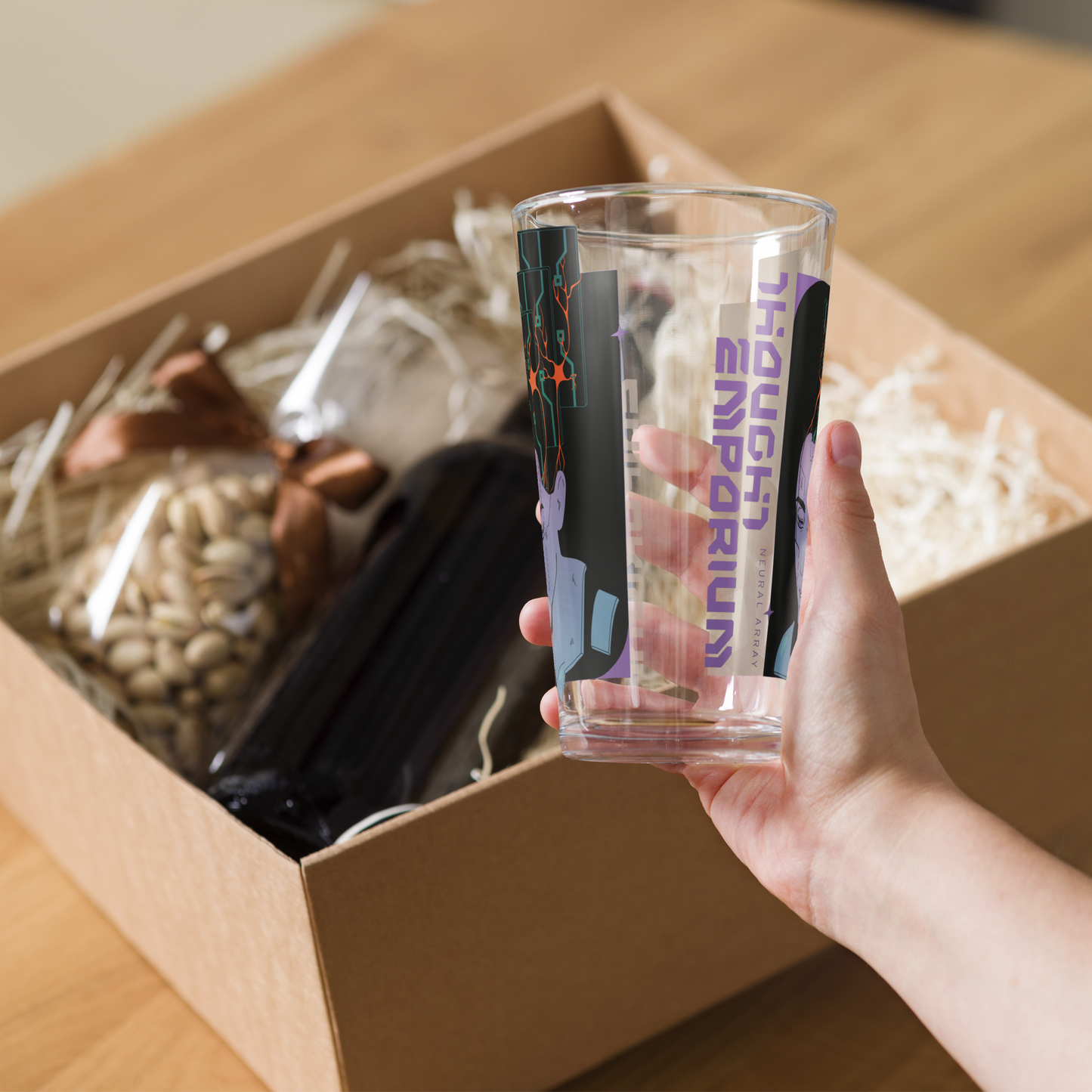 Neuron Array | Shaker Pint Glass