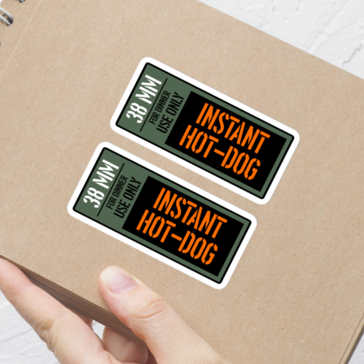 Instant Hot Dog | Sticker Pack 2 Pcs