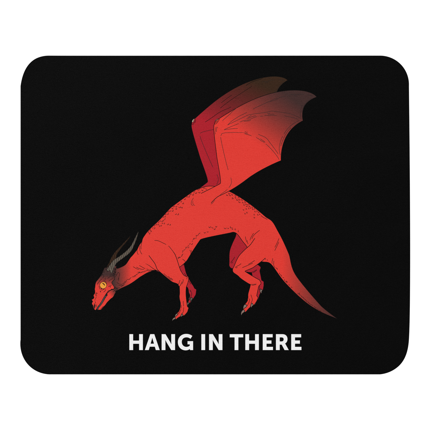 Hang in There Dragon | Mouse pad