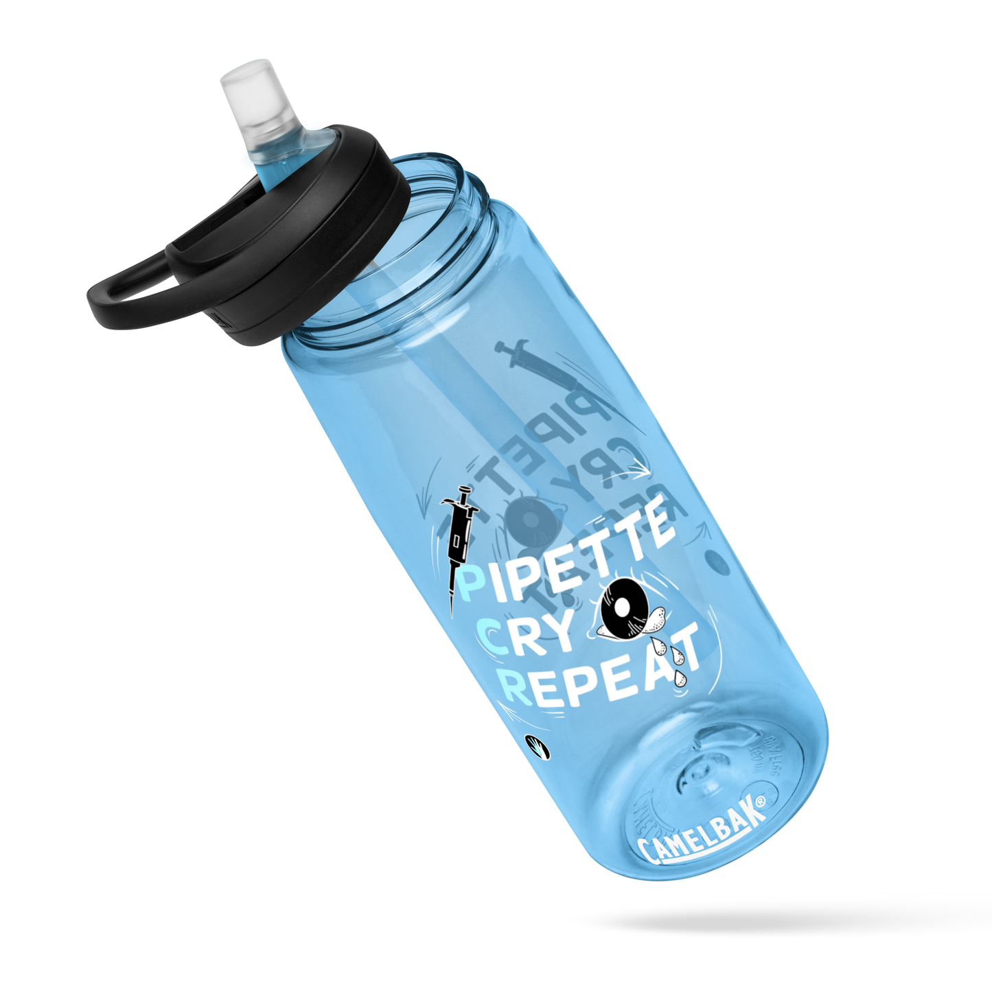 Pipette Cry Repeat | Sports water bottle