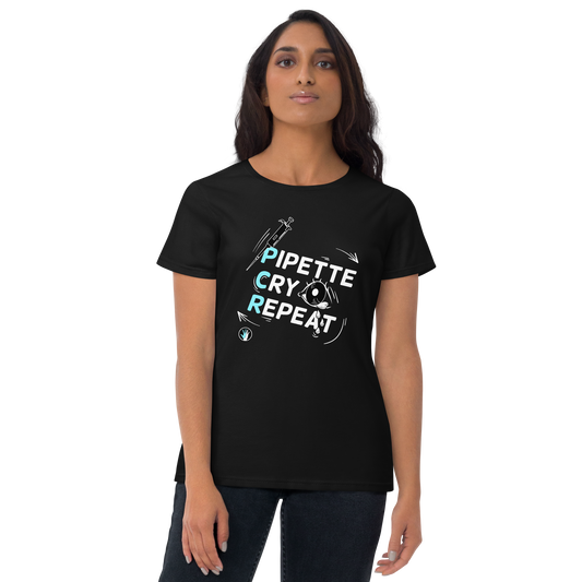 Pipette Cry Repeat | Women's short sleeve t-shirt