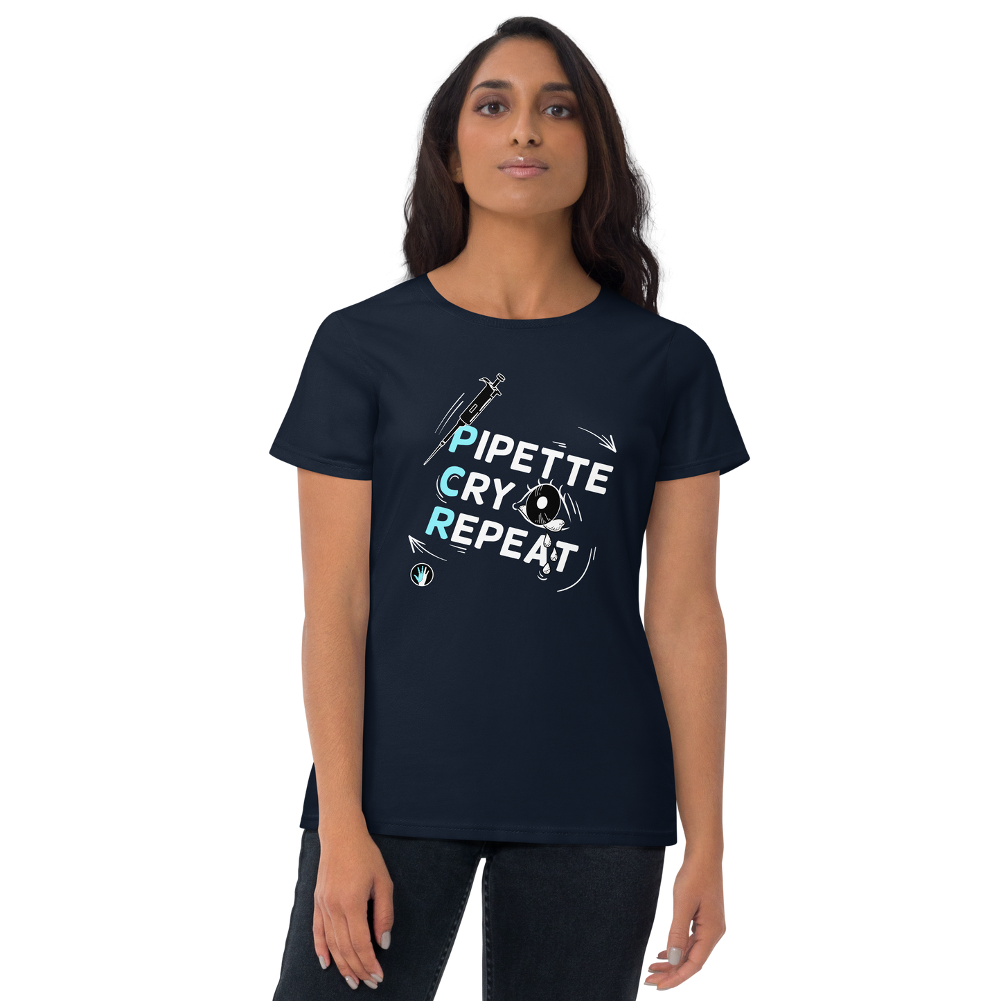 Pipette Cry Repeat | Women's short sleeve t-shirt