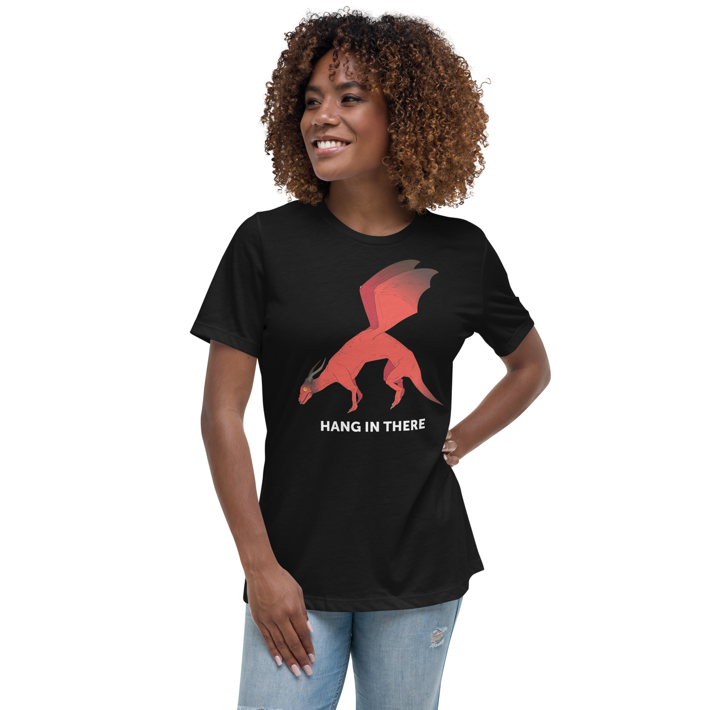 Hang in There Dragon | Women' Short Sleeve T-Shirt
